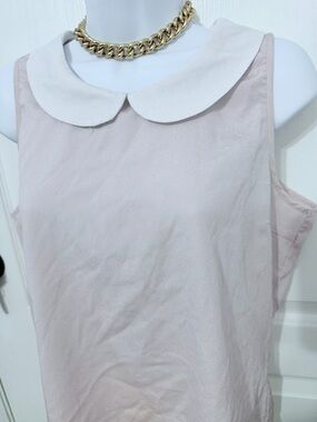 Sleeveless Pink Peter Pan Collar Camisole